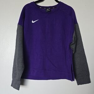 Nike Purple and Gray Crewneck
